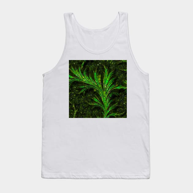 Feathery Fronds Abstracted Tank Top by DANAROPER